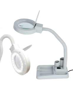 Lupa de escritorio USB con luz LED. 2 aumentos.