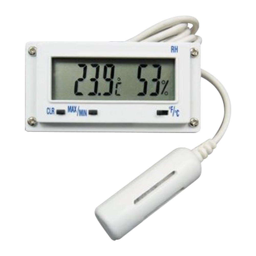 Termo higrómetro digital con sensor de temperatura alámbrico
